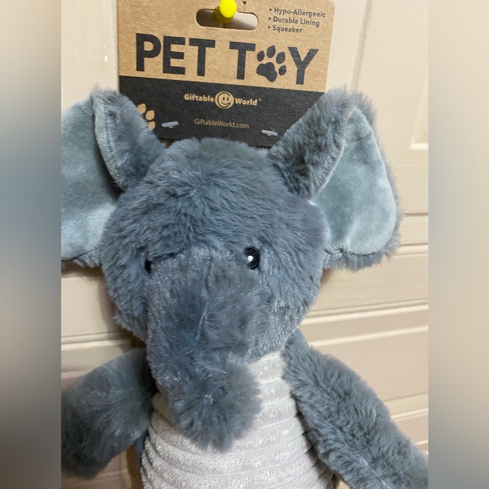 Brand New Giftable Dog Toy Elephant With Squeaker.